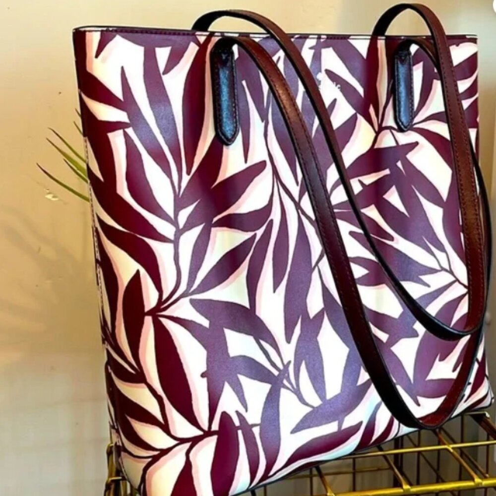 Kate Spade Jana Foliage Large Tote - LIKE NEW - Picture 2 of 11